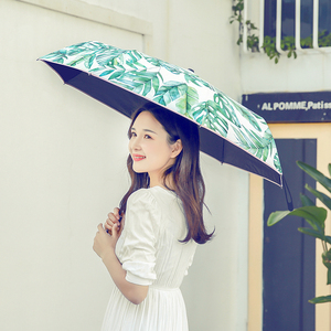 杜帛胶囊太阳伞女防晒超轻小清新五折遮阳伞防紫外线网红雨伞抖音