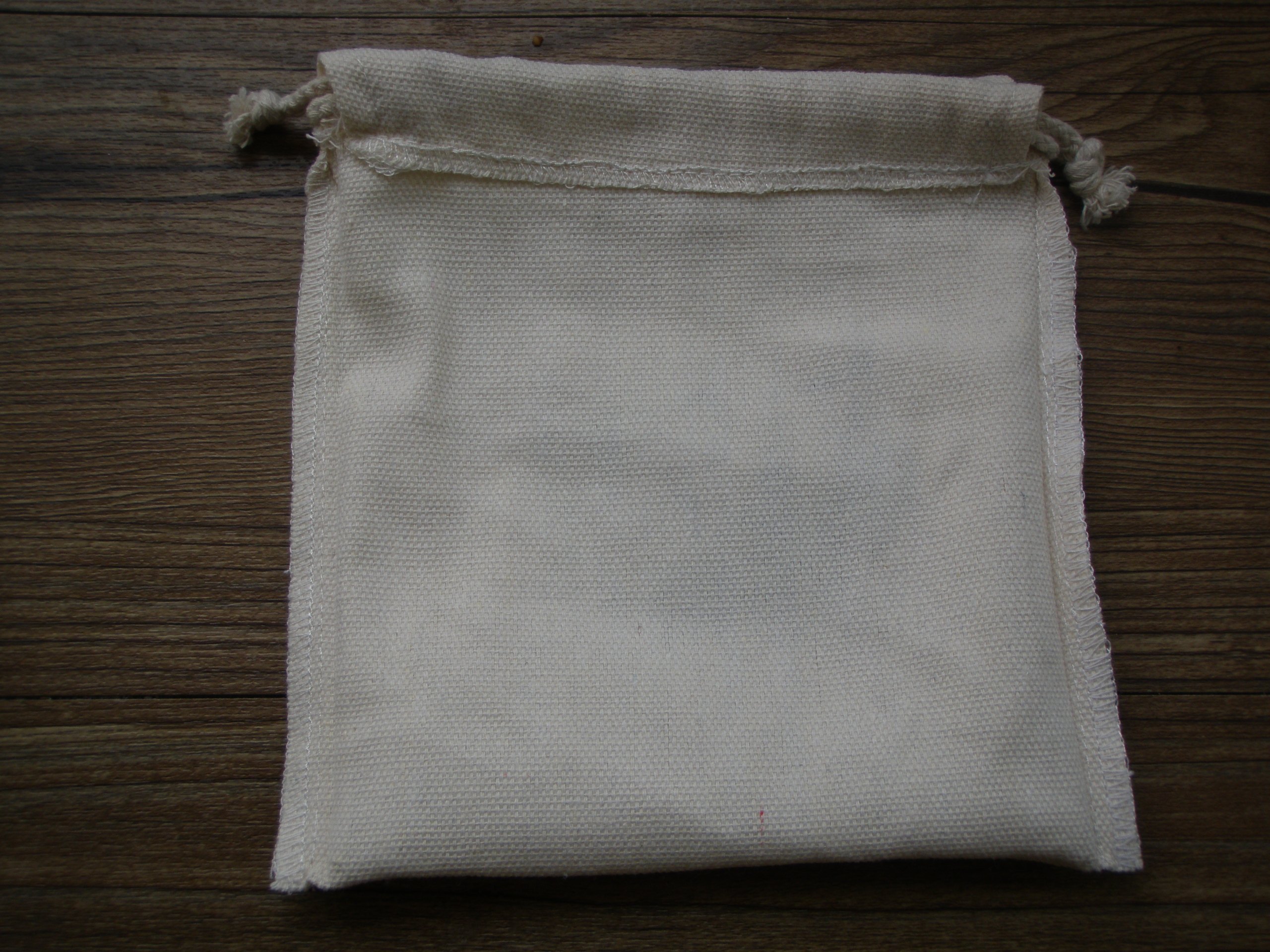 和芮布艺 棉帆布 束口袋 布袋子抽绳袋 化妆袋 礼物礼品袋 手机袋