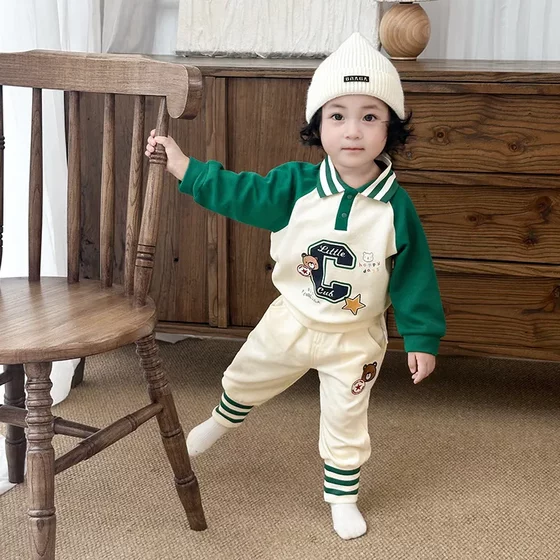 Children's clothing 2025 autumn new product baby boy suit fashionable lapel bear boy clothes split sweatshirt two-piece set
Children's clothing 2025 autumn new product baby boy suit fashionable lapel bear boy clothes split sweatshirt two-piece set