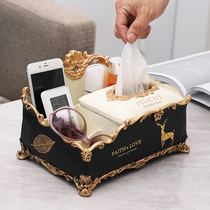 Paper Towels Box Light Extravaganza Living-room Tea Table Home minimalist Eurostyle extravaganza Fancy High-end Remote containing American Pumping Boxes