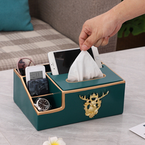 Eurostyle light extravagant paper towels box American living room tea table remote control containing box multifunction extraction paper box creative home
