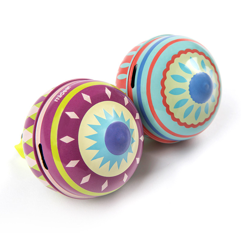 mideer milu children's early childhood education: metal cable top children's outdoor sports nostalgic toy boys and girls