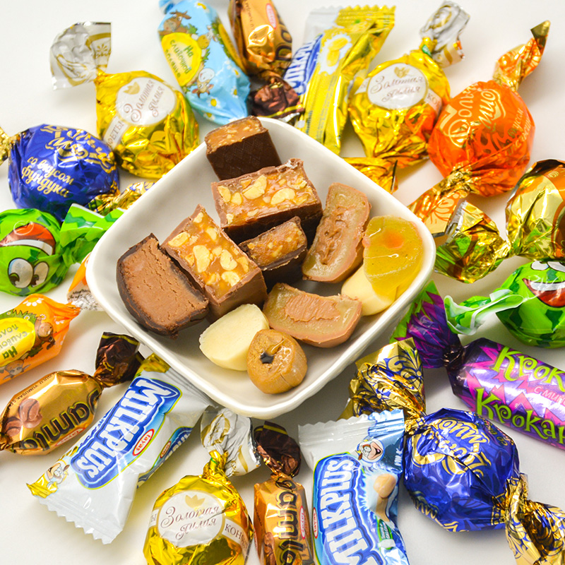 俄罗斯进口混合糖果喜糖500g