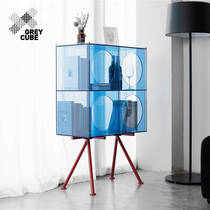 Nordic Dining Side Cabinet Wine Cabinet Modern Minimalist Living Room Creative Display Cabinet Acrylic Leaning Against Wall Light Lavish Storage Containing Cabinet