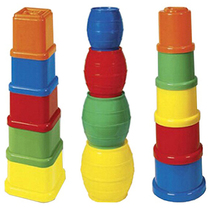 1-3 years old baby square set of boxes stacking music stacking cups early education center teaching aids sleeve set of cups set of boxes beer kegs