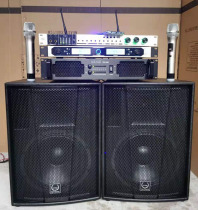 Stage Acoustics 12 15 Inch Outdoor Performance Professional High Power Large Ktv Wedding Speaker Power Amplifier Equipment Suit