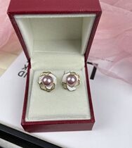 New 925 Silver Rose Shells Pearl Method Ear Nail Natural Mother Bay Imitation Pearl Earrings Accessories Fashion Elegant White