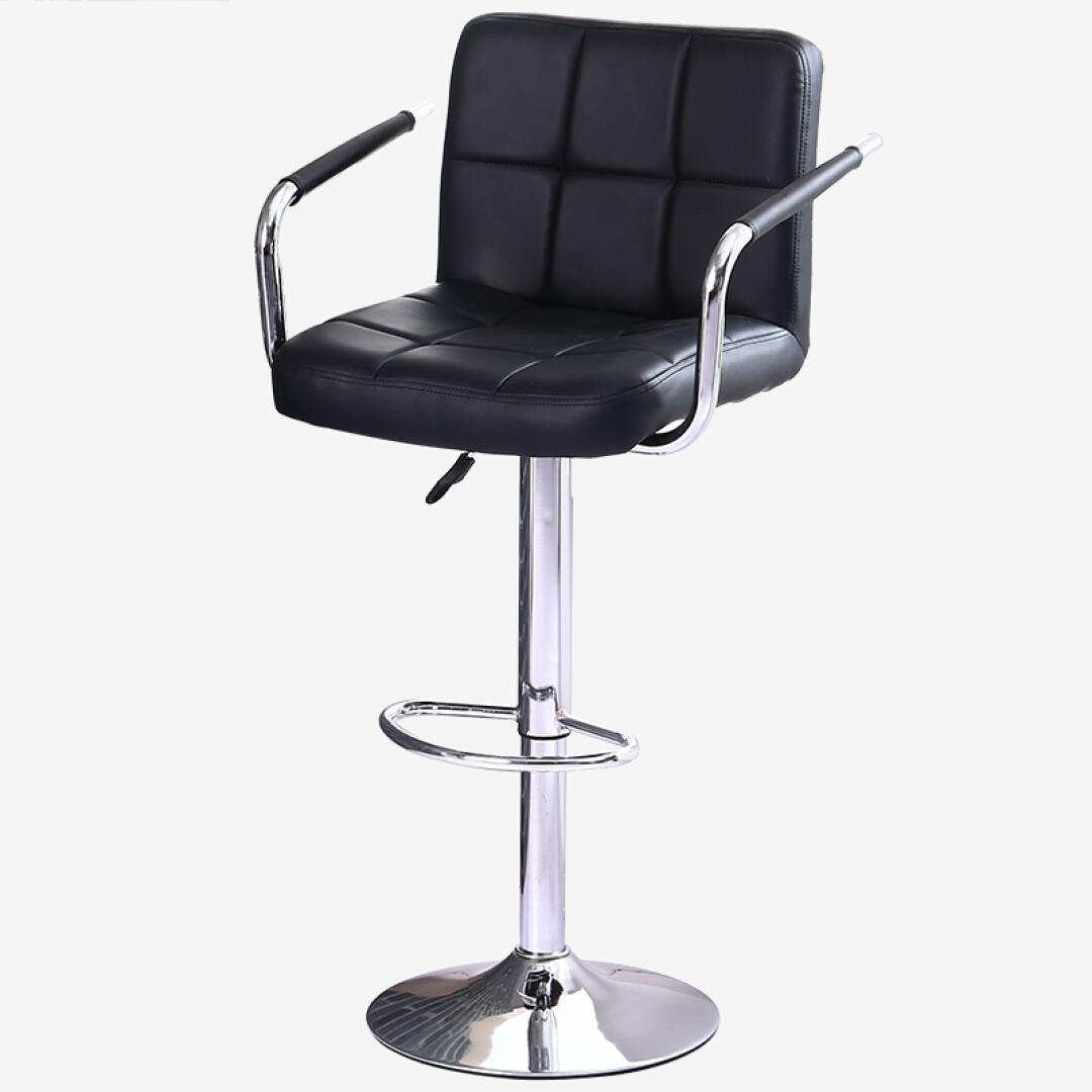 华恺之星 吧台椅凳子 可升降酒吧椅吧凳高脚椅 休闲椅带扶手接待_7折