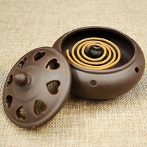 Zisha pan incense burner incense burner Tower incense burner Zen incense burner sandalwood stove home indoor aromatherapy stove ornaments send incense