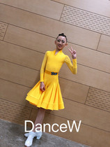 Dans Dance Advanced Customization Korean Domestic Split Large Skirt Children Latin Dance Standard Competition Suit Elite Group