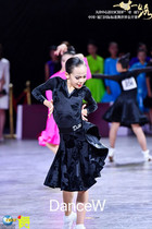 Dans Dance Advanced Custom Children's Latin Dance Standard Competition Suit CBDF Sports Association Elite Group Latin Dress