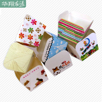 Mechanism High Temperature Resistant Small Cake Quadrilateral Cup Disposable Baking Appliance Mafen Qi Wind Dessert Small paper cup 100