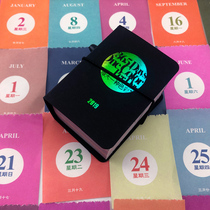 2019 Color Calendar 365 Days Mini Pocket Creative Hand Ripping Small Bento Handbill Personality Ventron calendar