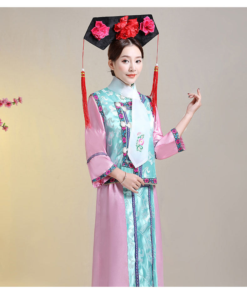 清朝古装还珠格格服装满族旗服女后宫廷妃子嬷嬷甄嬛传反串演出服