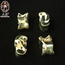 Galaha brass sheep crutch crafts Xinjiang Inner Mongolia local characteristics of traditional ethnic crafts Brass sheep scorpion