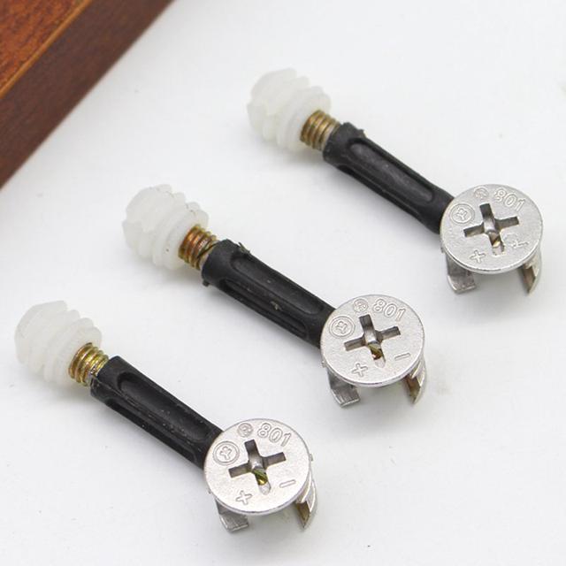 Triple eccentric wheel connecting piece bed wardrobe drawer board desk assembly hardware accessories screw nut in one Triple eccentric wheel connecting piece bed wardrobe drawer board desk assembly hardware accessories screw nut in one