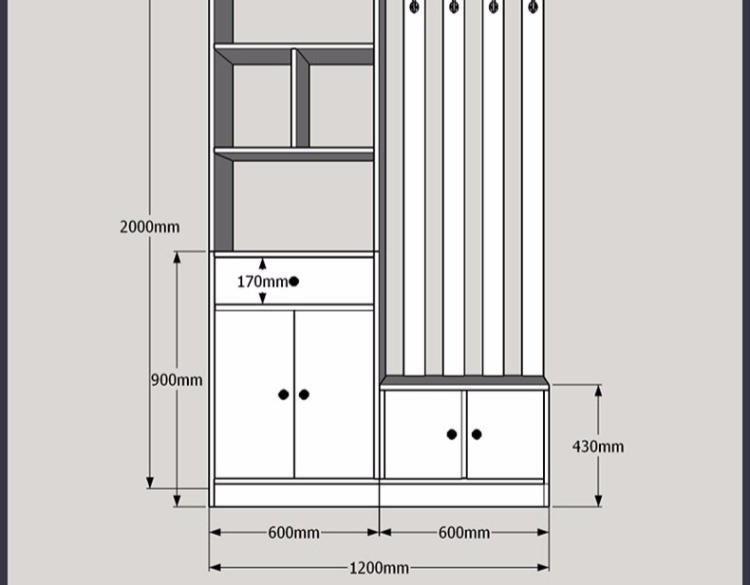 门厅鞋柜小户型北欧进门玄关柜客厅现代简约隔断柜入户屏风柜_7折现价