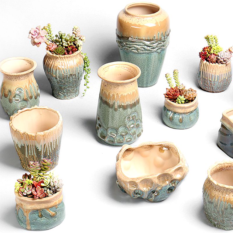 Creative move girl heart northern wind restoring ancient ways is green, cuhk small lovely fleshy flowerpot ceramic wholesale basis