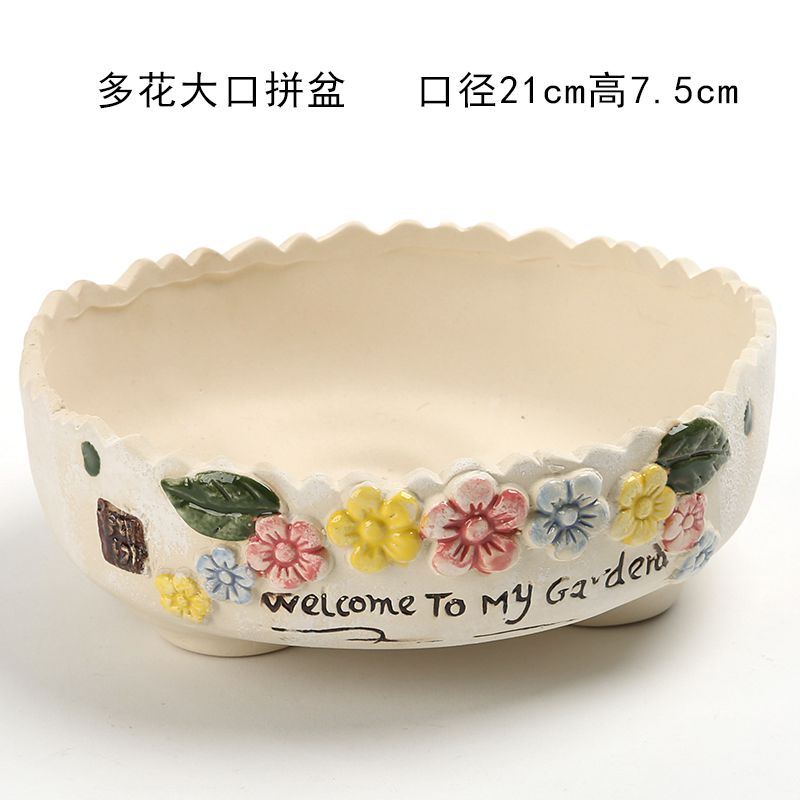 Apple sweet garden through pockets tao large super - large diameter blowout of creative move more meat meat plant POTS platter ceramics