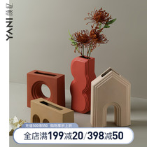 Nordic Geometry Vase Fittings Living Room Flower Garment for Home Living Restaurant