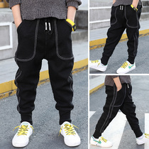 Boy pants Spring and autumn clothes 2021 new children jeans loose pants Korean version CUHK Tong Harun Pants Foreign Air Tide