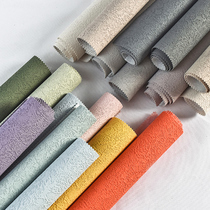 Nordic Vegan Silicon Algae Clay Seamless Wall Fabric Pure Grey Bedroom Living Room Modern Minimalist Full House Customised Upscale Wall Fabric