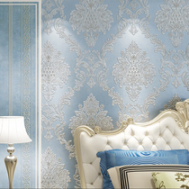 3D three-dimensional relief fine embossed wallpaper European wallpaper luxury non-woven bedroom wallpaper living room TV background wall