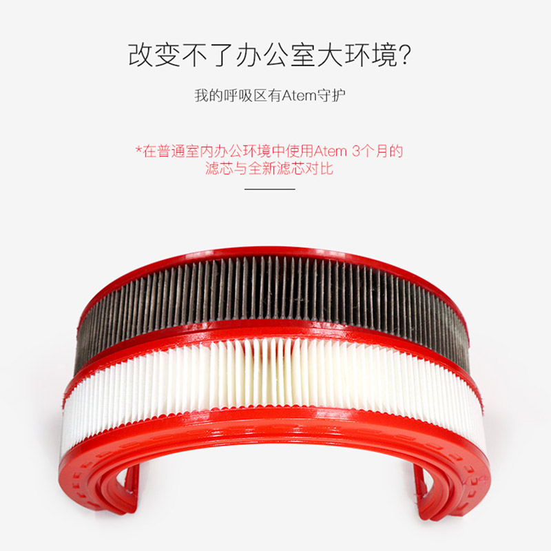 swiss iqair atem personal air purifier filter element original replacement filter c type large area purification