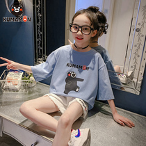 (Kumamoto bear joint name) girls short sleeve summer loose fashion foreign style thin coat 2021 new T-shirt tide