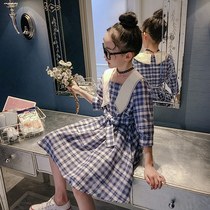 Girl autumn dress 2021 New Korean childrens style spring and autumn dress Princess fashionable childrens dress dress tide