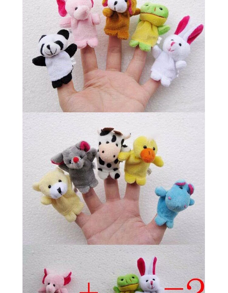 宝宝益智手偶玩具娃娃儿童安抚玩具毛绒动物手套婴儿手指玩偶指套