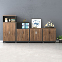 Office short cabinet floor Easy filing cabinet Information cabinet Wooden Office Disposal Cabinet Small Containing Lockers