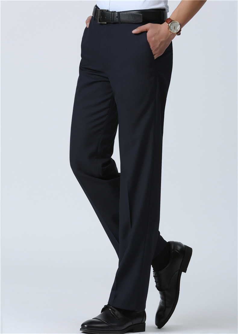 科动男装西裤男夏季薄款男士西装裤免烫抗皱商务休闲中年男裤长裤