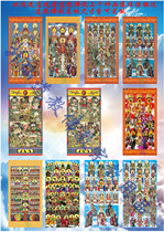 Taoist Taoist Dojo portrait Three Qing three treasures Three altars Ten temples Hades five kings hanging portrait Folk legal affairs General altar map