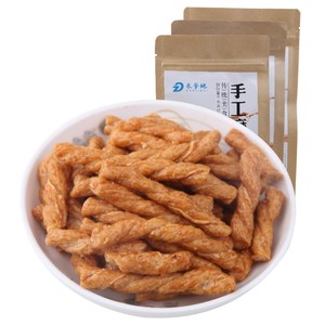 朱爹地湖北手工小麻花258gX4网红零食小吃歪香酥散袋装咪襄阳特产