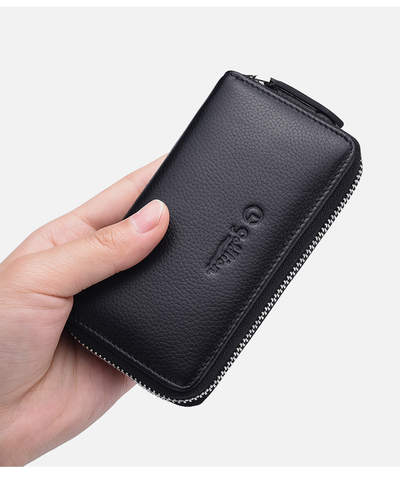 金利来钥匙包男士真皮多功能牛皮钥匙包