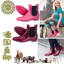 German direct mail children adult equestrian riding boots crystal shoes flash boots professional riding heel elastic insert