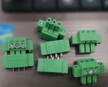 Plug-in-type wiring terminal 2EDGVM-3 81MM-3P 2P4P 2P4P plate straight pin socket with fixed screw hole