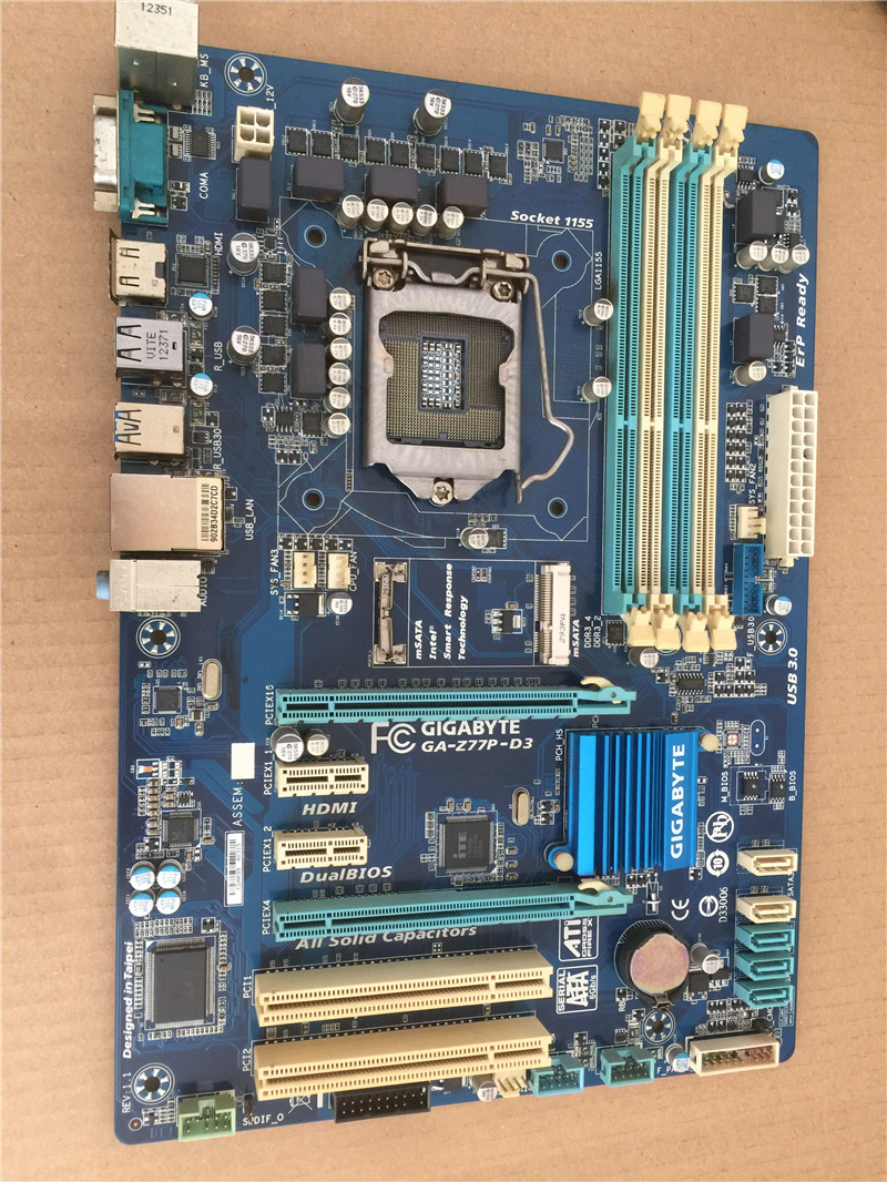 gigabyte技嘉gaz77pd3lga1155针主板z77大板全固态台式主板