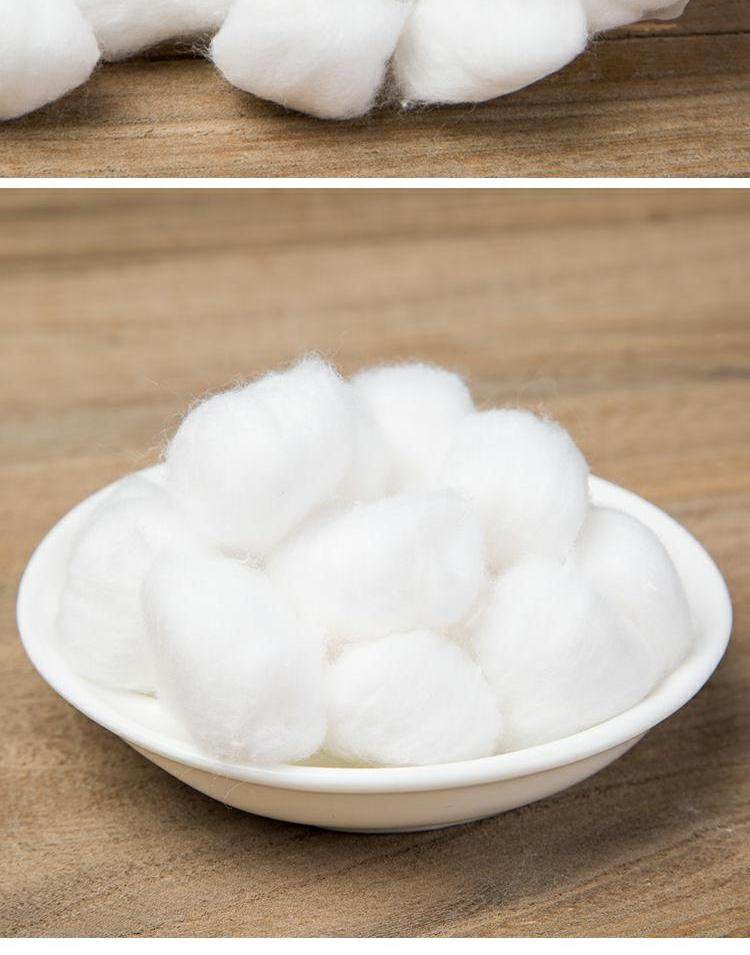 一次性脱脂棉球婴儿口腔酒精药棉无菌卫生消毒化妆棉花球足量500g