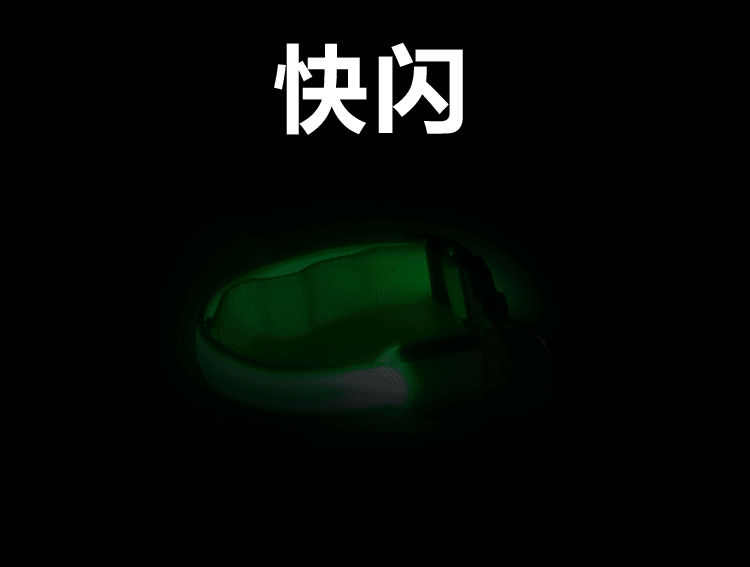 宠物小型犬比熊泰迪博美led夜光项圈狗狗闪发光脖圈颈圈小号