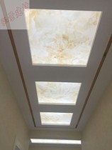 High translucent slate imitation marble ceiling aisle background wall Elevator car Milky white frosted transparent artificial sample