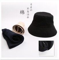 Japan customer for organic cotton brim fisherman Muji same less water sunscreen cover their faces pen mao spring and summer