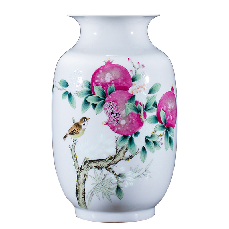 Jingdezhen ceramics vase furnishing articles hand - made smile Chinese style household flower arrangement sitting room adornment ornament