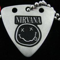Gsumusic-Titanium steel metal plecsheet necklace Nirvana CortecobennIRVANA