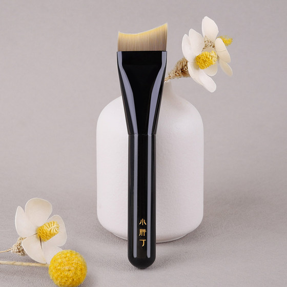 Xiaopang Ding K121 Foundation Brush Fishtail Blade 일선 평평한 머리 자국없이 얇고 파우더 메이크업 마스크 브러시가 없음 Xiaopang Ding K121 Foundation Brush Fishtail Blade 일선 평평한 머리 자국없이 얇고 파우더 메이크업 마스크 브러시가 없음