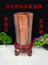 Kistle stone original stone ornamental stone wood fossil tree tree fossilized Jade silicified wood home furnishings chicken blood red stone collection