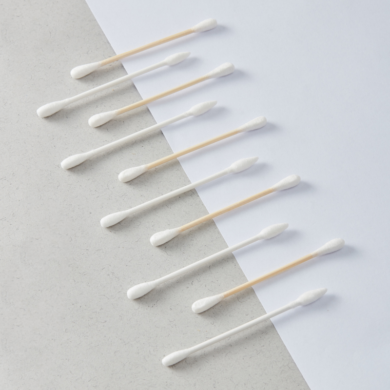 household disposable double-headed wooden sti cotton swab, ear tip paper sti, cosmetic cotton swab, 300 cotton swabs