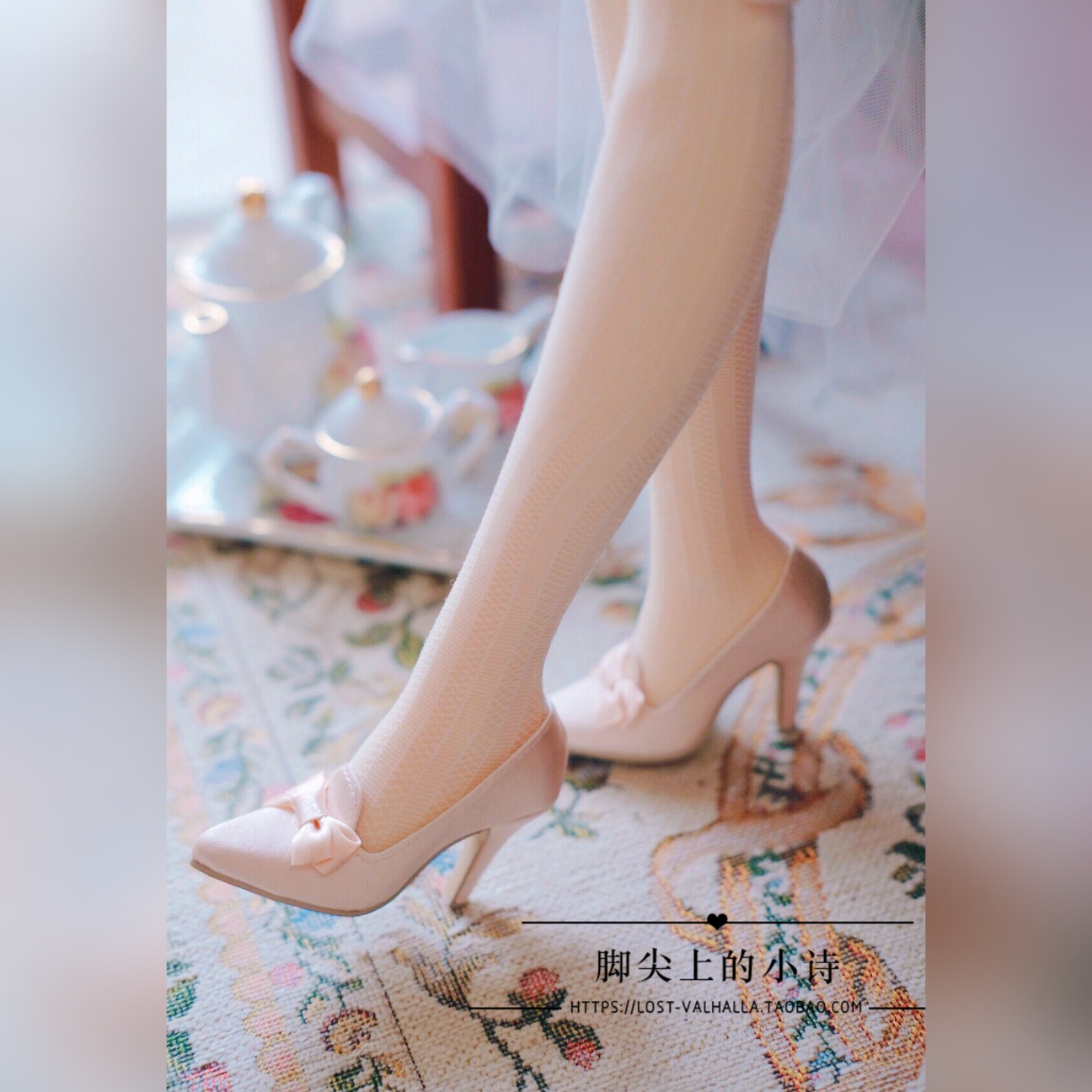 Rococo retro silk heels BJD DD SDGR 1 3 big girl AS SD16 DZ Dragon Soul 63