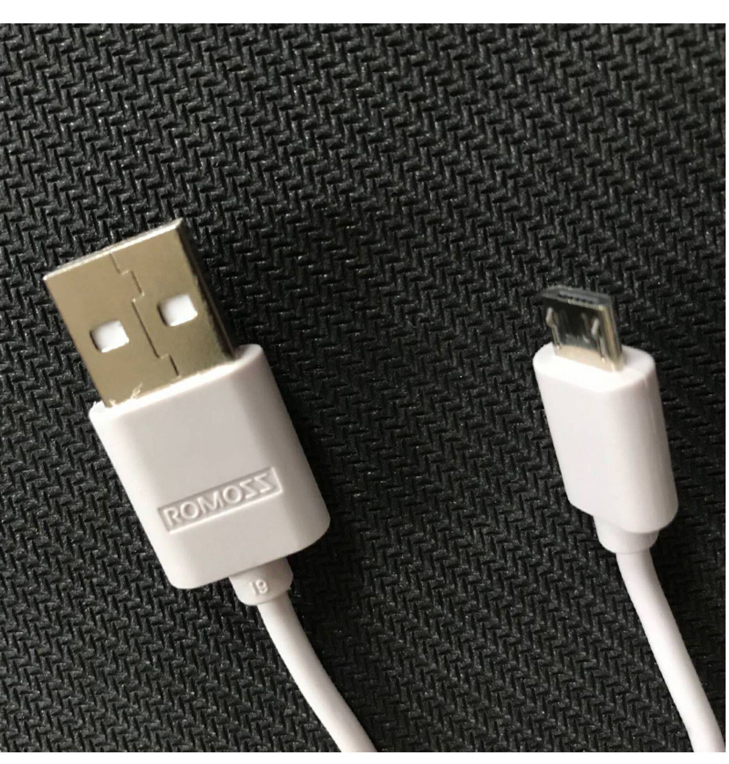 罗马仕sense4充电宝原装充电线micro接口安卓手机快充短线30厘米